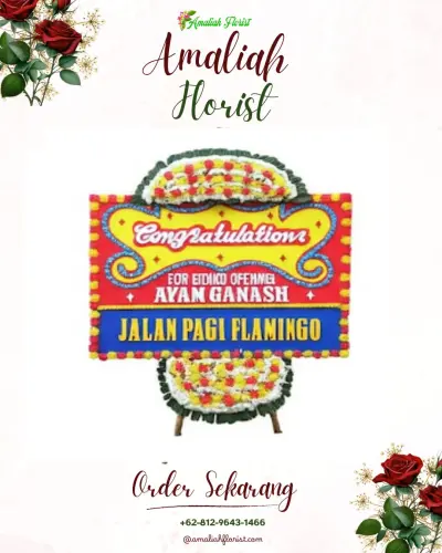 Bunga Papan Congratulation di Pucang Sewu